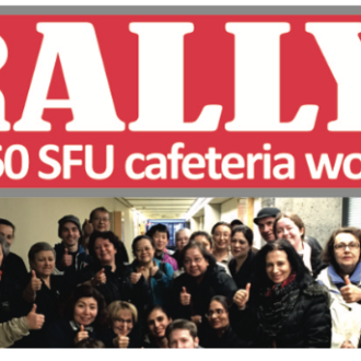 Support for our sisters and brothers at SFU Burnaby